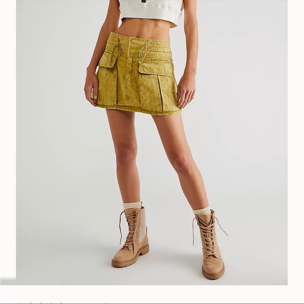 Free People Cargo Mini Skirt